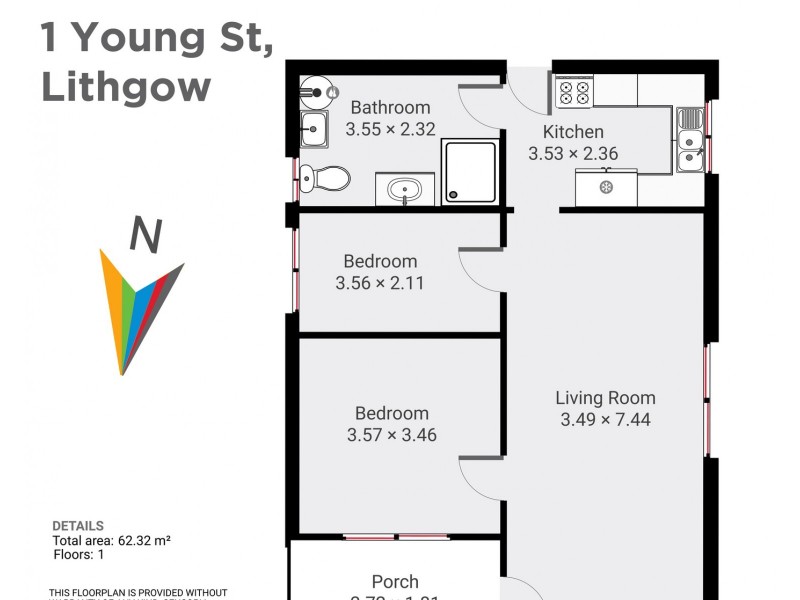 1 Young Street, Lithgow NSW 2790 Floorplan