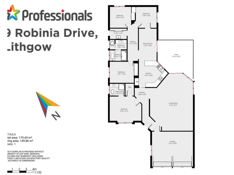 9 Robinia Drive, Lithgow NSW 2790 Floorplan