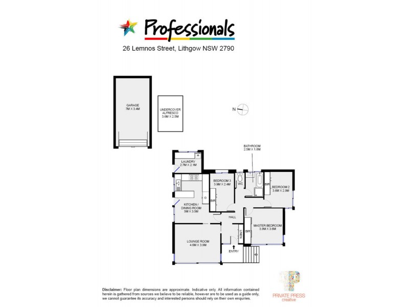 26 Lemnos Street, Lithgow NSW 2790 Floorplan