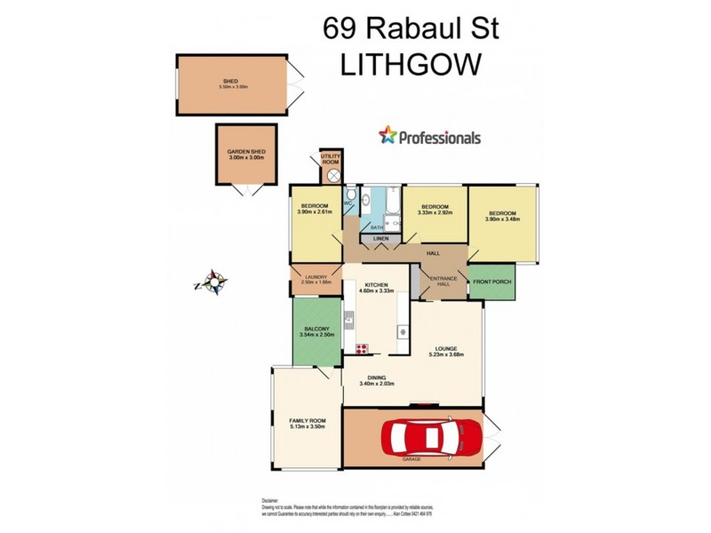 69 Rabaul Street, Lithgow NSW 2790 Floorplan
