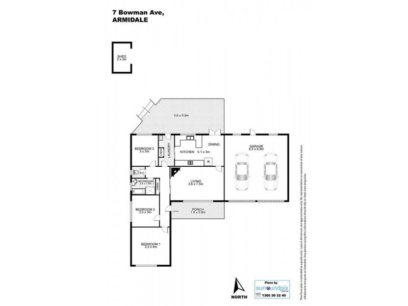 7 Bowman Avenue, Armidale NSW 2350 Floorplan