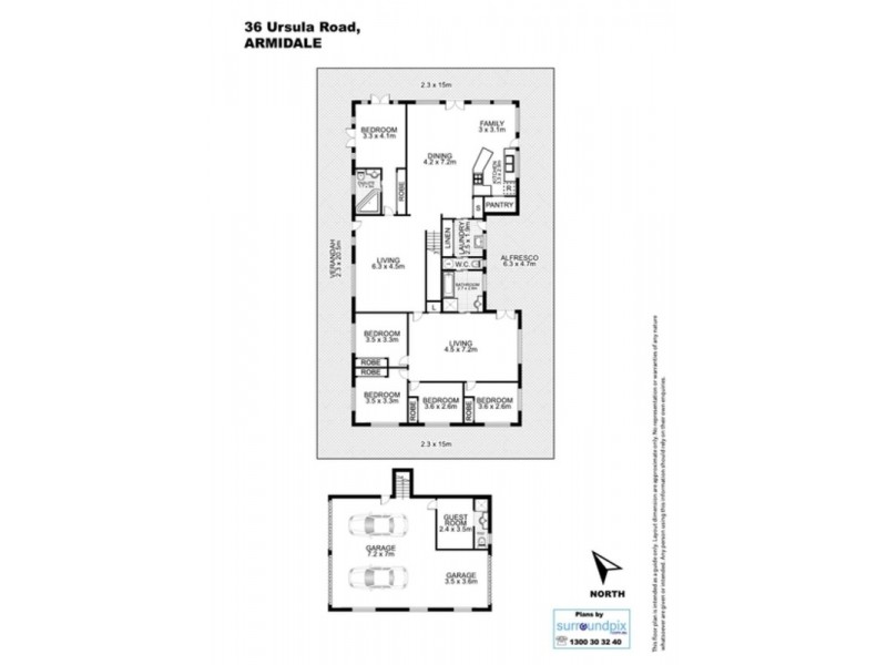 36 Ursula  Road, Armidale NSW 2350 Floorplan