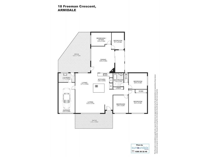 18 Freeman Crescent, Armidale NSW 2350 Floorplan