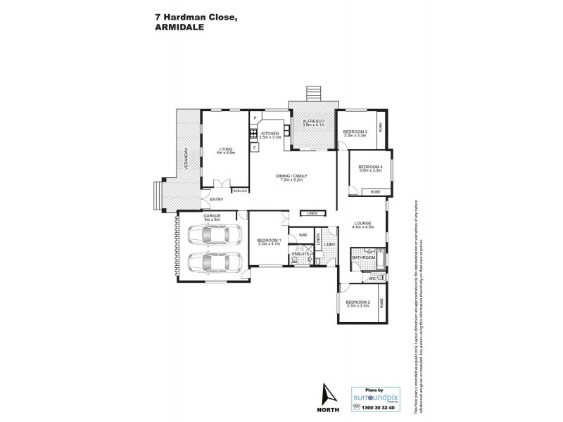 7 Hardman Close, Armidale NSW 2350 Floorplan