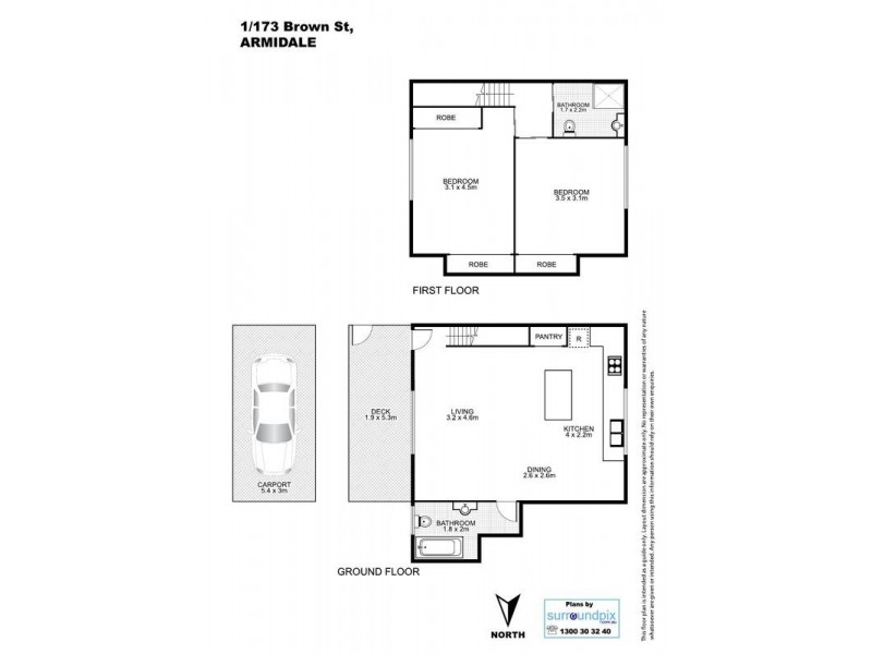 1/173 Brown  Street, Armidale NSW 2350 Floorplan