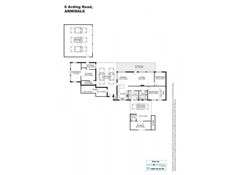 6 Arding Road, Armidale NSW 2350 Floorplan