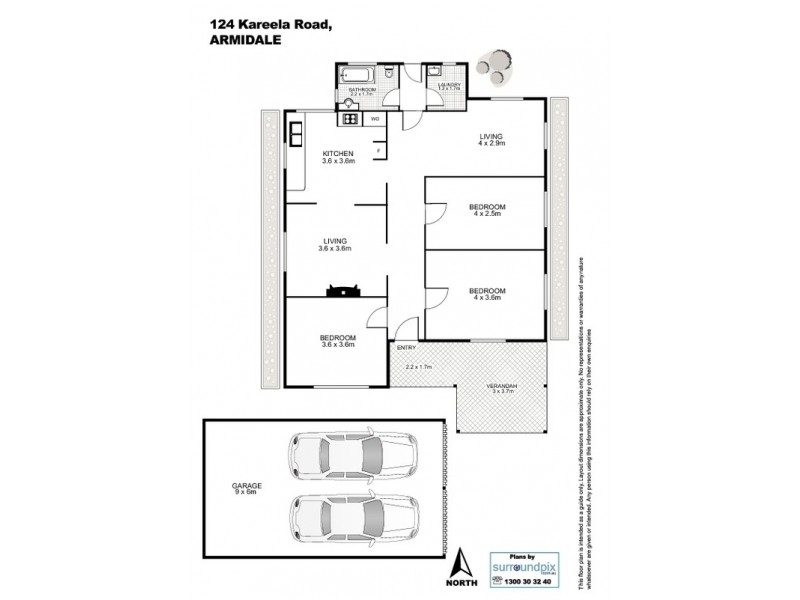 124 Kareela  Road, Invergowrie NSW 2350 Floorplan