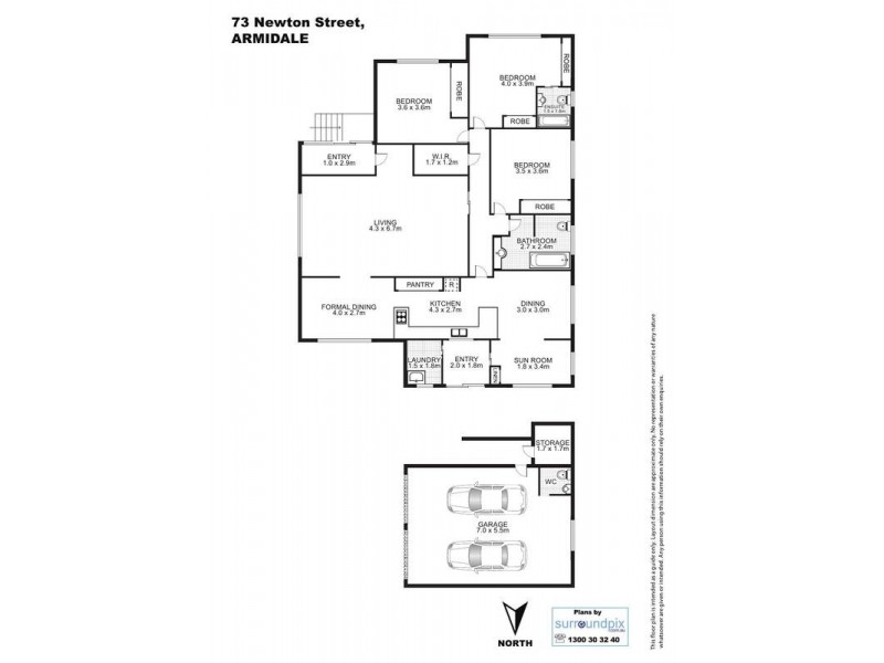 73 Newton Street, Armidale NSW 2350 Floorplan