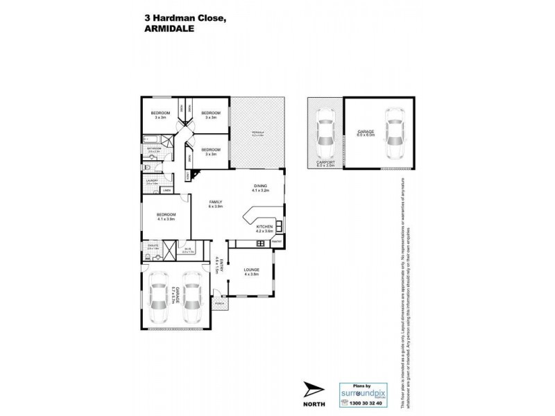3 Hardman Close, Armidale NSW 2350 Floorplan