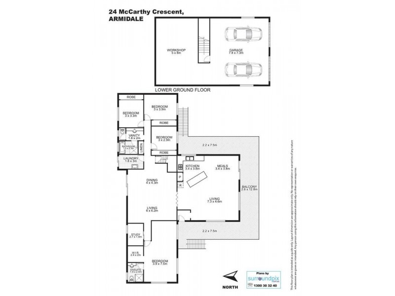 24 McCarthy Crescent, Armidale NSW 2350 Floorplan