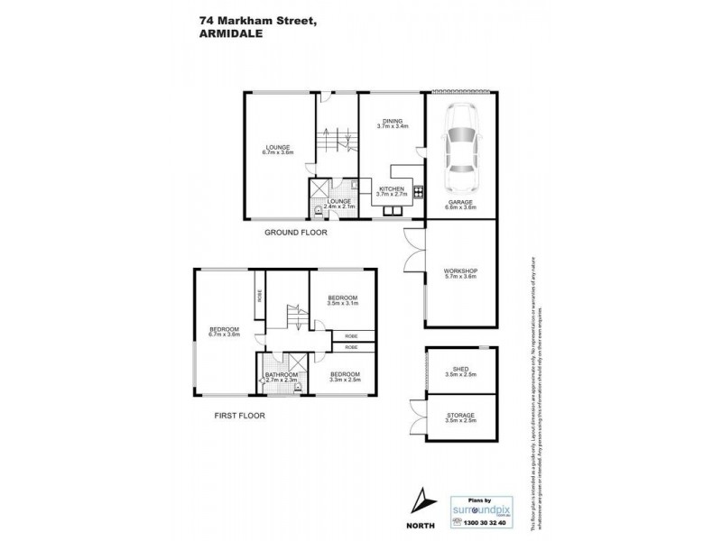 74 Markham Street, Armidale NSW 2350 Floorplan
