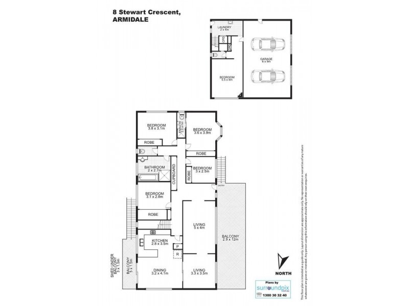 8 Stewart Crescent, Armidale NSW 2350 Floorplan