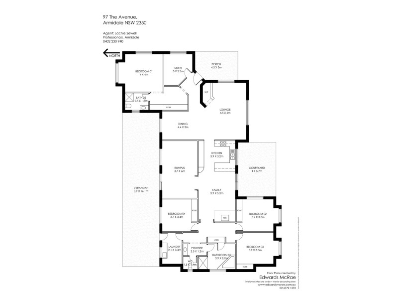 97 The Avenue, Armidale NSW 2350 Floorplan