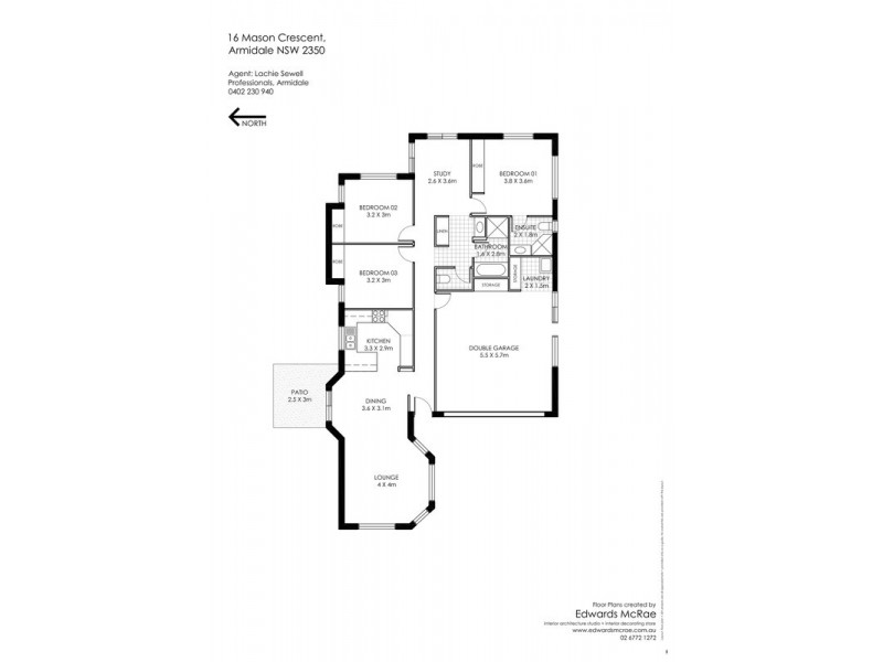 16 Mason Crescent, Armidale NSW 2350 Floorplan
