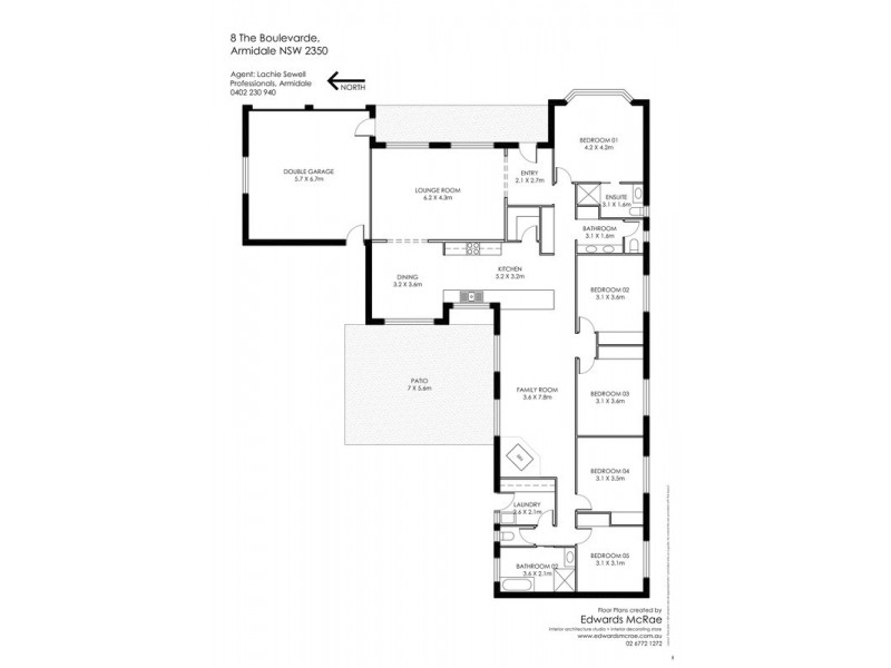 8 The Boulevard, Armidale NSW 2350 Floorplan