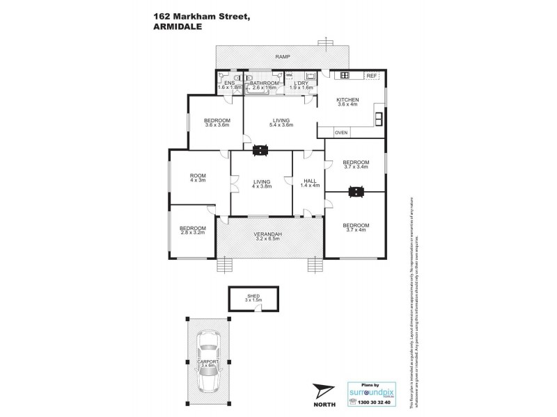 162 Markham Street, Armidale NSW 2350 Floorplan