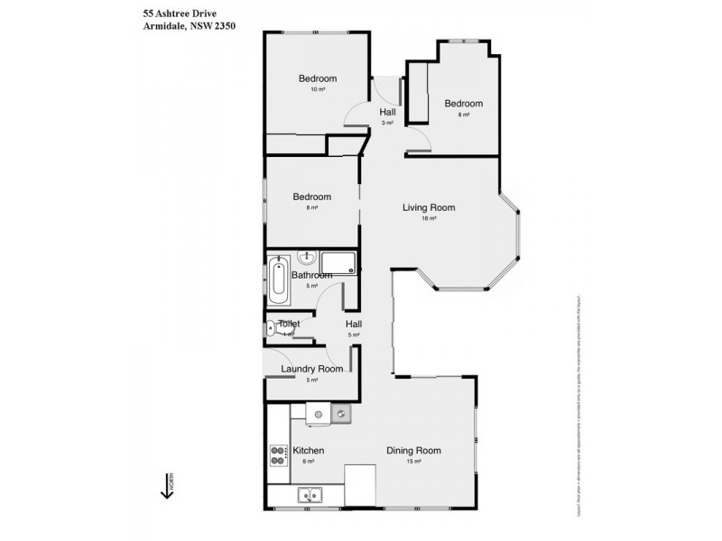 55 Ashtree Drive, Armidale NSW 2350 Floorplan