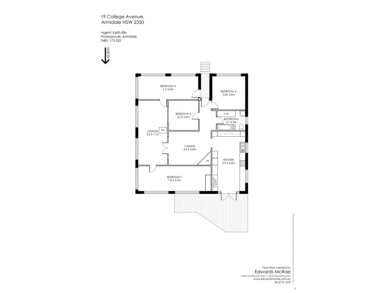 19 College Avenue, Armidale NSW 2350 Floorplan