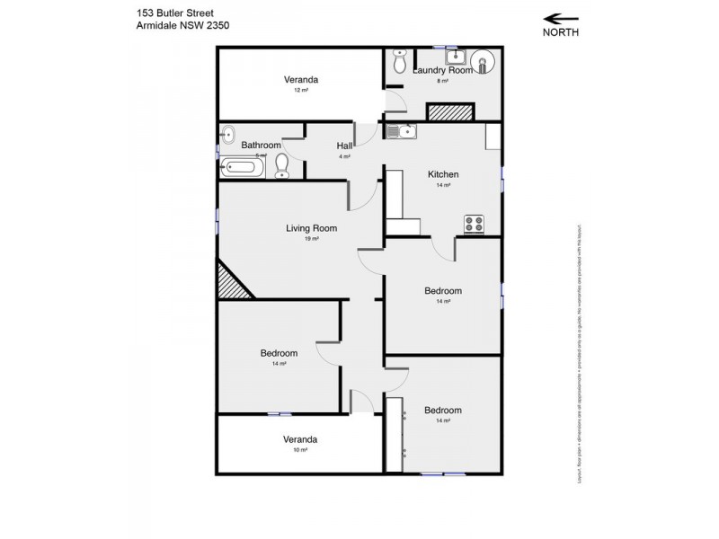 153 butler Street, Armidale NSW 2350 Floorplan