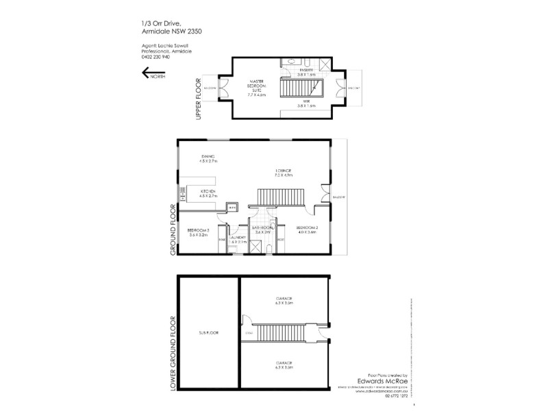 3/5 Orr Drive, Armidale NSW 2350 Floorplan