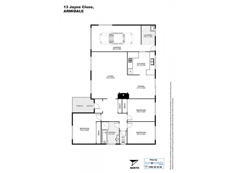 13 Jayne Close, Armidale NSW 2350 Floorplan