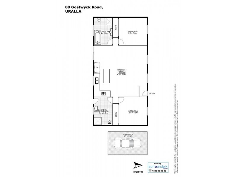 80 Gostwyck Road, Uralla NSW 2358 Floorplan