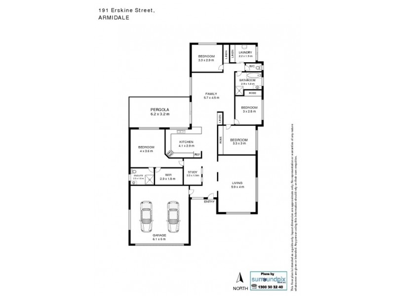 191 Erskine Street, Armidale NSW 2350 Floorplan