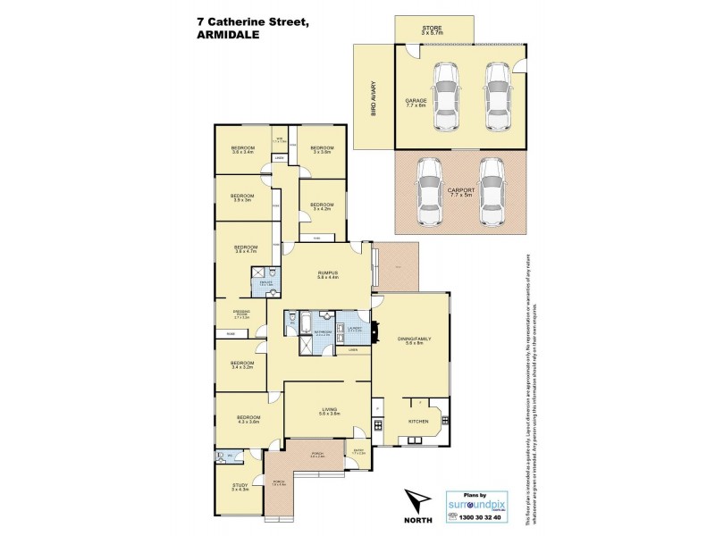 7 Catherine Street, Armidale NSW 2350 Floorplan