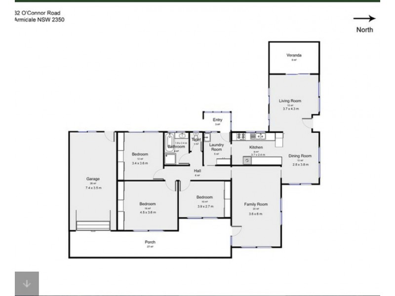 32 O’Connor Road, Armidale NSW 2350 Floorplan