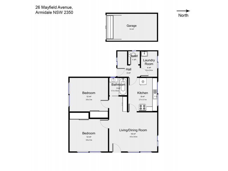 26 Mayfield Avenue, Armidale NSW 2350 Floorplan