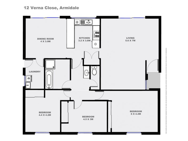 12 Verna Close, Armidale NSW 2350 Floorplan