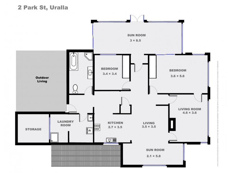2 Park Street, Uralla NSW 2358 Floorplan