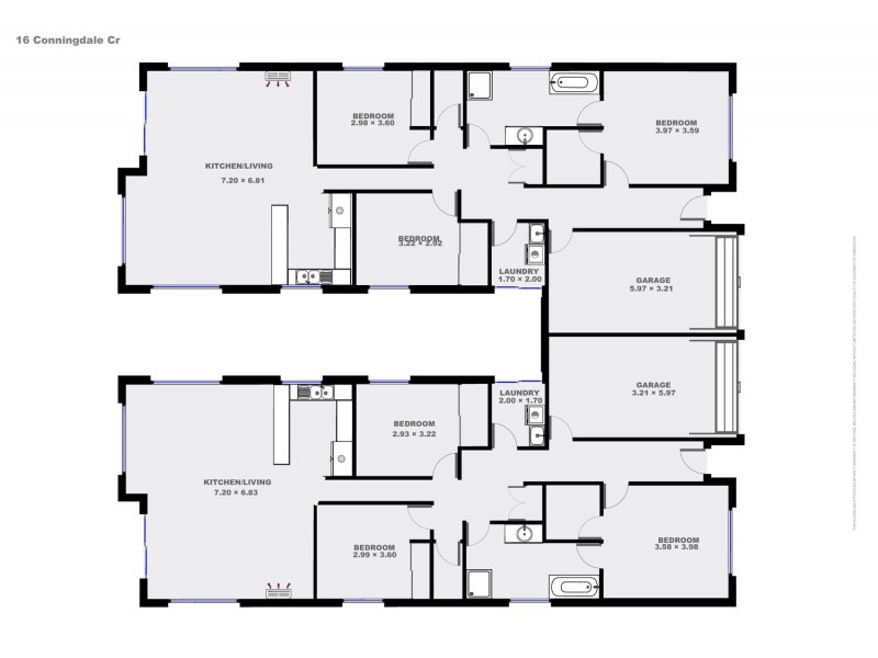 1,2/16 Conningdale Crescent, Armidale NSW 2350 Floorplan