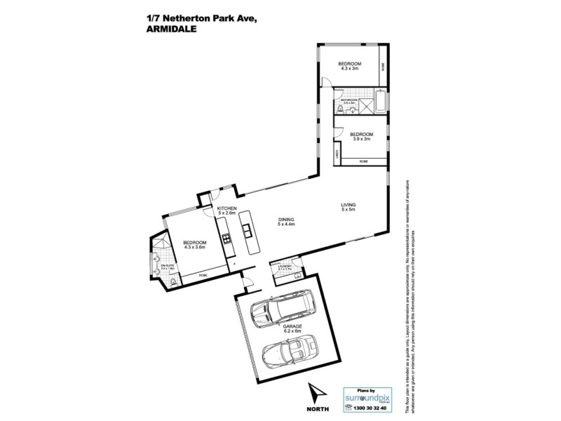 1/7 Netherton Park Avenue, Armidale NSW 2350 Floorplan
