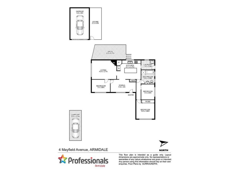 4 Mayfield Avenue, Armidale NSW 2350 Floorplan