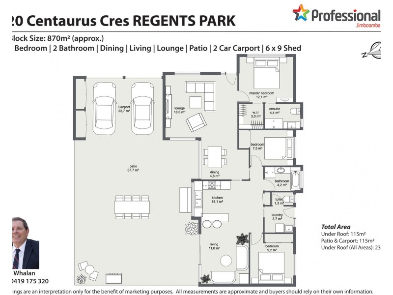 20 Centaurus Crescent, Regents Park QLD 4118 Floorplan