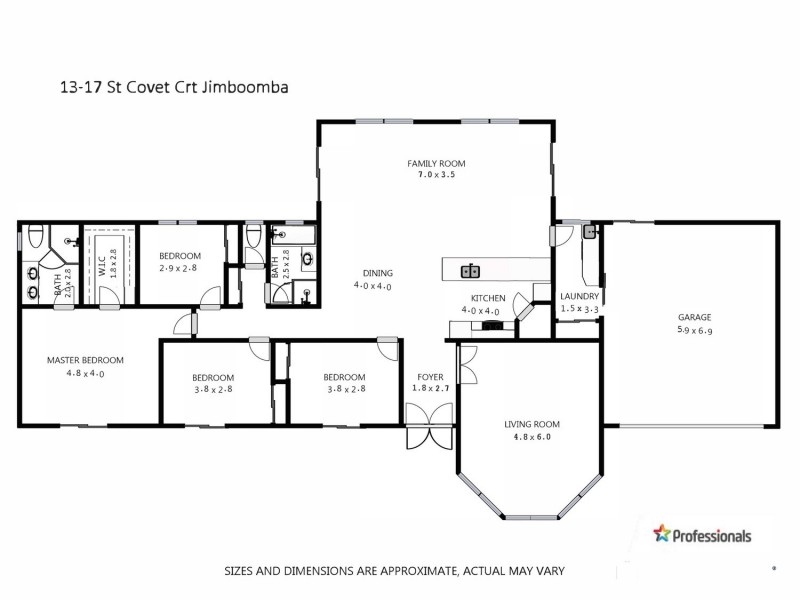 13-17 St Covet Court, Jimboomba QLD 4280 Floorplan