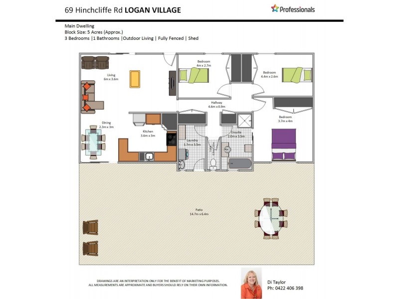 69 Hinchcliffe Road, Logan Village QLD 4207 Floorplan