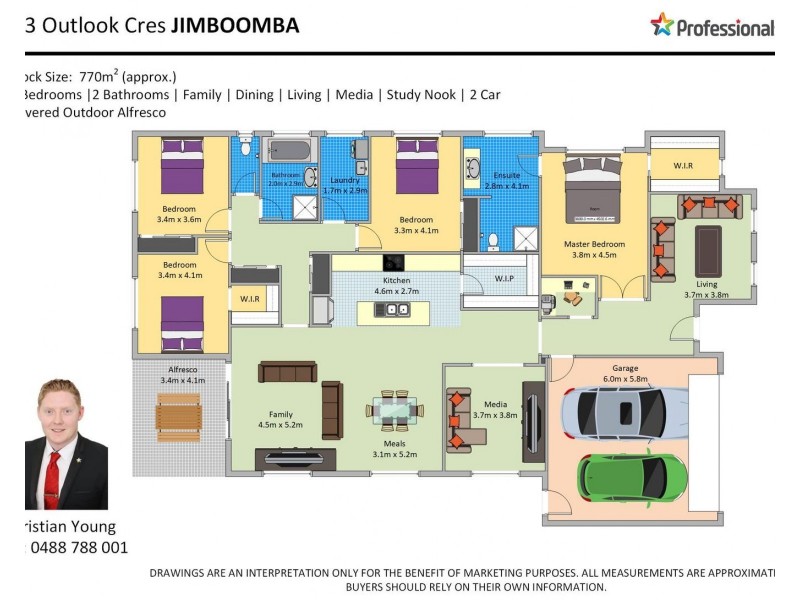 23 Outlook Crescent, Jimboomba QLD 4280 Floorplan