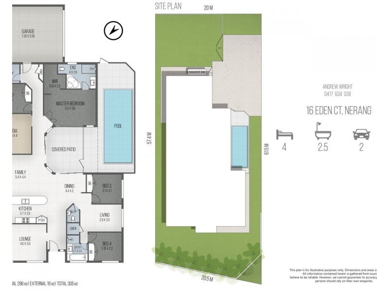 16 Eden Court, Nerang QLD 4211 Floorplan