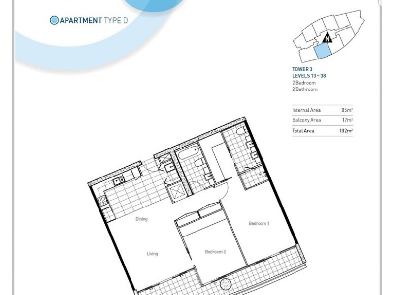 31504/9 Lawson Street, Southport QLD 4215 Floorplan