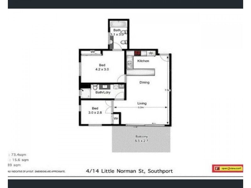 4/14 Little Norman Street, Southport QLD 4215 Floorplan