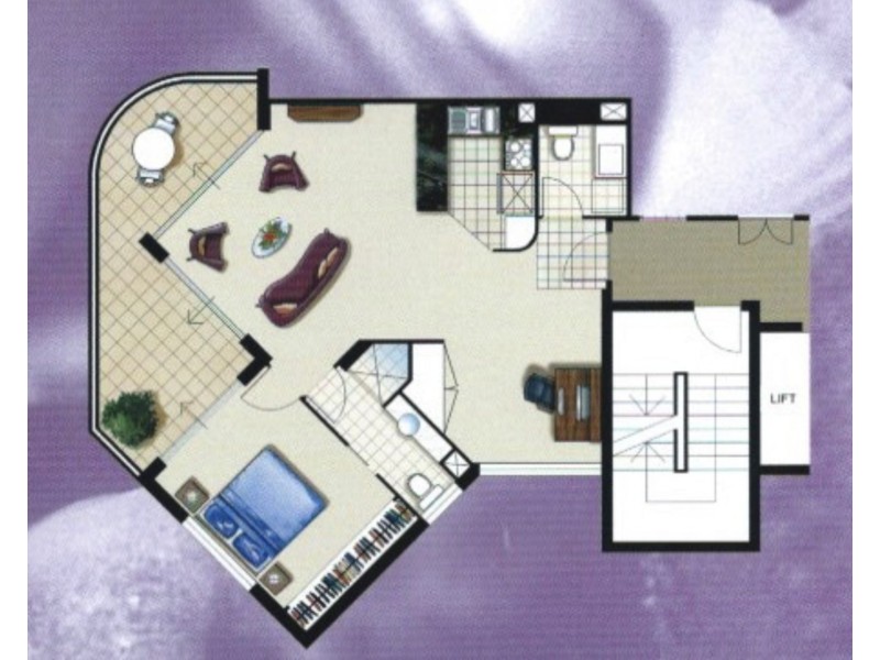 1/242 Marine Parade, Labrador QLD 4215 Floorplan