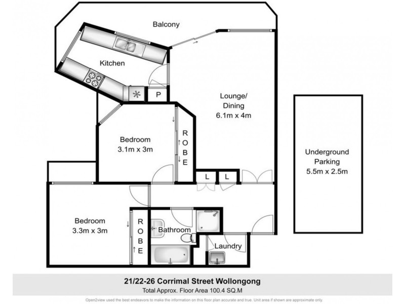 21/22-26 Corrimal Street, Wollongong NSW 2500 Floorplan