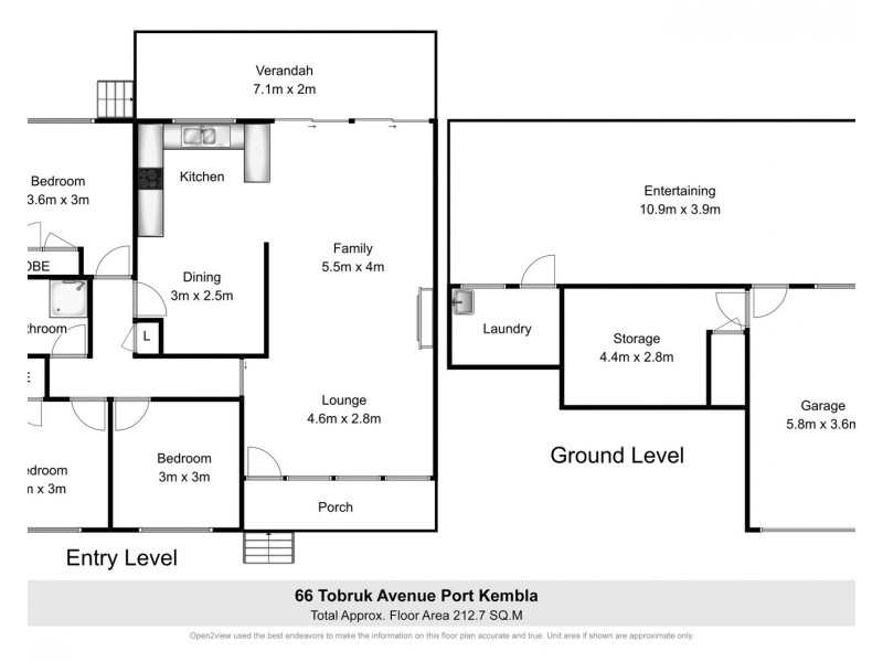 66 Tobruk Avenue, Port Kembla NSW 2505 Floorplan