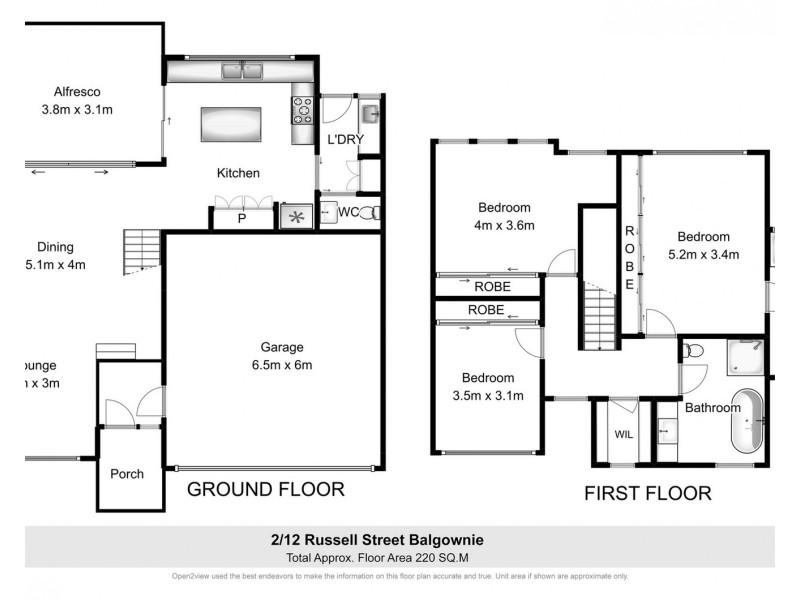 2/12 Russell Street, Balgownie NSW 2519 Floorplan