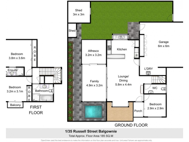 1/35 Russell Street, Balgownie NSW 2519 Floorplan