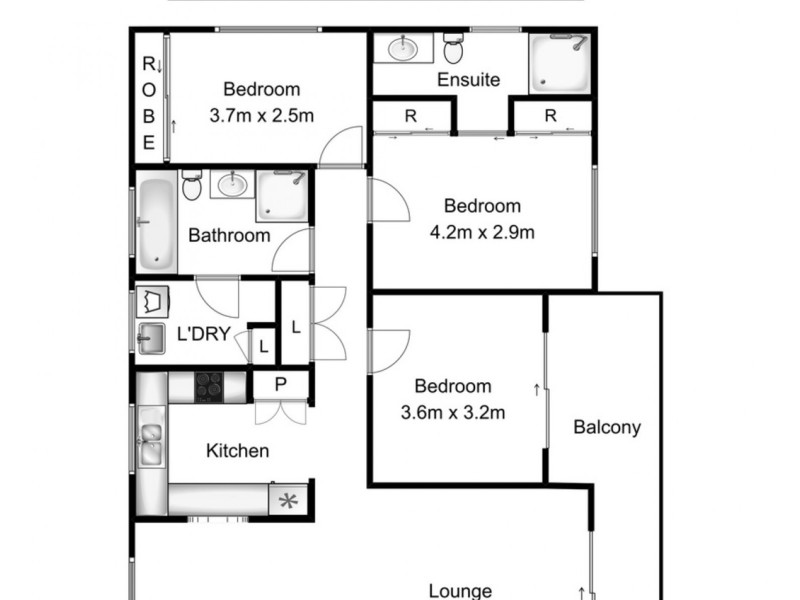 9/60 Bourke Street, North Wollongong NSW 2500 Floorplan