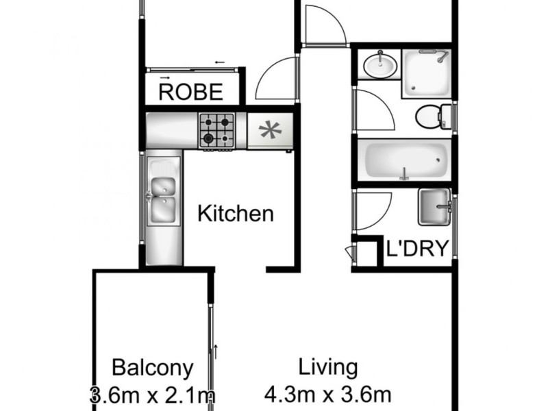 17/8 Macquarie Street, Wollongong NSW 2500 Floorplan