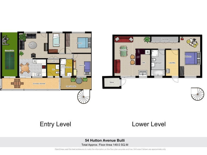 54 HUTTON Avenue, Bulli NSW 2516 Floorplan